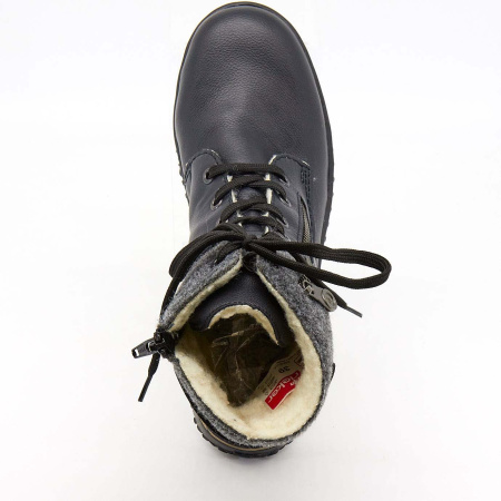 Ботинки  Rieker  черный  кожа искусств. Z-7496 фото в интернет-магазине | Omadey.ru