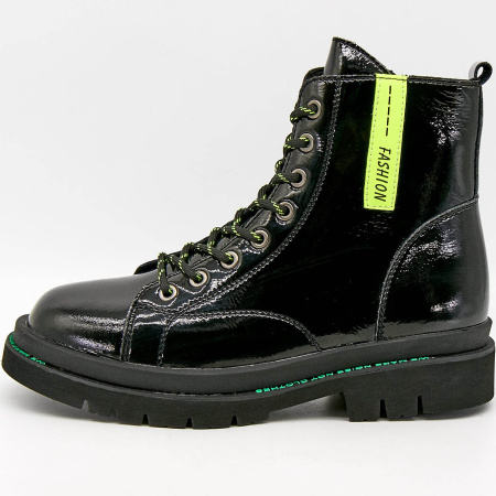 Ботинки  Bonavi  черный  кожа Z-100421