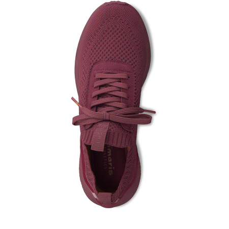 Кроссовки  Tamaris  бордовый  текстиль Z-90039 фото в интернет-магазине | Omadey.ru