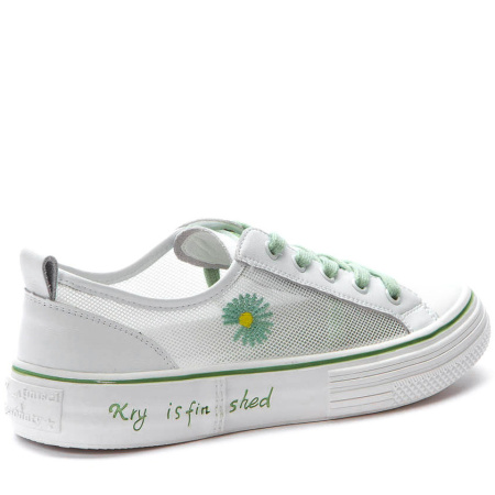 Кеды  Keddo  белый  кожа искусств./текстиль F-90655 фото в интернет-магазине | Omadey.ru