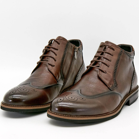 Ботинки  Mirco Osvaldo  коричневый  кожа Z-100680