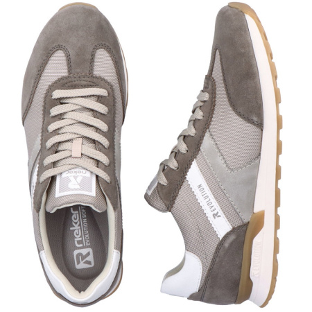 Кроссовки  Rieker-Evolution  серый  кожа/текстиль F-300068 фото в интернет-магазине | Omadey.ru