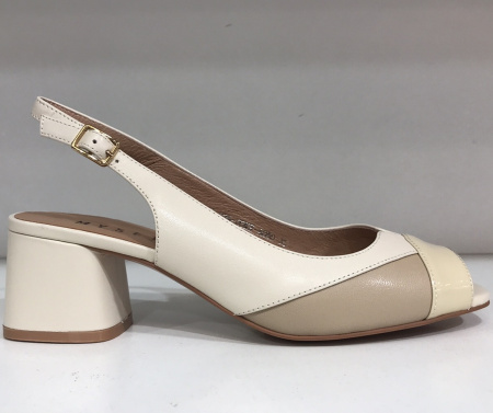 Босоножки  MYSET  бежевый  шевро F-90624 фото в интернет-магазине | Omadey.ru