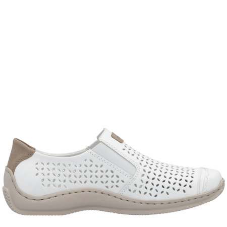 Туфли Rieker белый кожа/кожа искусств. F-400525 фото в интернет-магазине | Omadey.ru