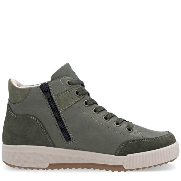 Фото Ботинки  Rieker-Sport  зеленый  кожа/кожа искусств. Z-400877