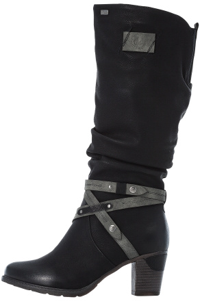 Сапоги  Rieker  черный  кожа искусств. Z-90244 фото в интернет-магазине | Omadey.ru