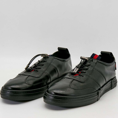 Туфли  Dakkem  черный  кожа F-90493 фото в интернет-магазине | Omadey.ru