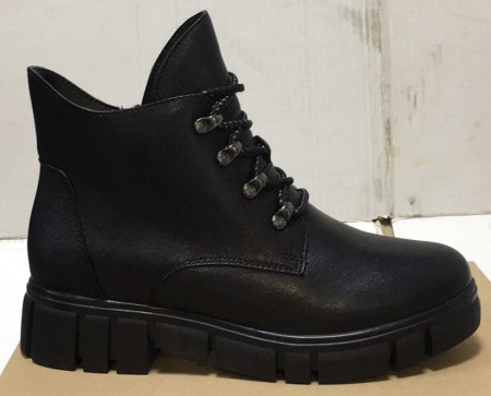 Ботинки  Baden  черный  кожа Z-8934 фото в интернет-магазине | Omadey.ru