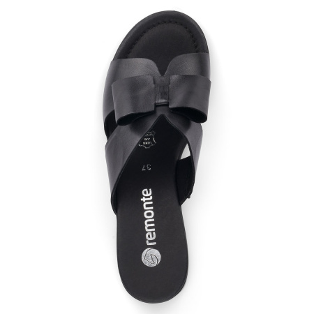 Шлепанцы  Remonte  черный  кожа F-400199 фото в интернет-магазине | Omadey.ru