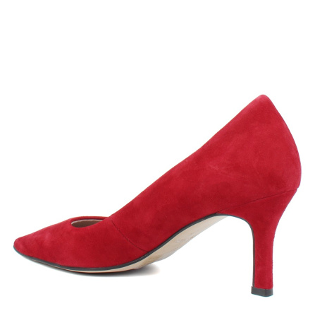 Лодочки Tamaris  красный  кожа Z-400529 фото в интернет-магазине | Omadey.ru