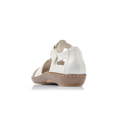 Туфли летние  Rieker  белый  кожа F-400083 фото в интернет-магазине | Omadey.ru