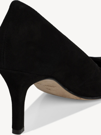 Лодочки  Tamaris  черный  кожа Z-400527 фото в интернет-магазине | Omadey.ru