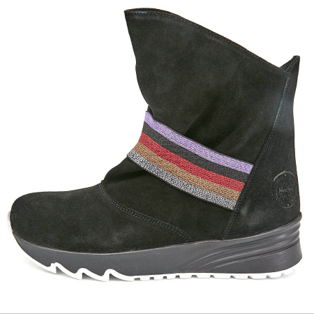 Полусапоги  NexPero  красно-чёрный  кожа Z-8927 фото в интернет-магазине | Omadey.ru