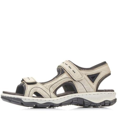 Сандалии  Rieker  бежевый  кожа/текстиль F-400130 фото в интернет-магазине | Omadey.ru