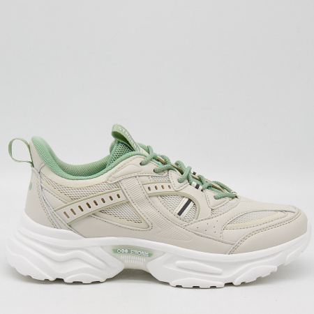 Кроссовки  женские Strobbs  бежевый  кожа искусств./текстиль F-90397 фото в интернет-магазине | Omadey.ru