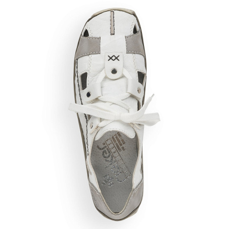 Туфли летние  Rieker  белый  кожа/кожа искусств. F-100582 фото в интернет-магазине | Omadey.ru