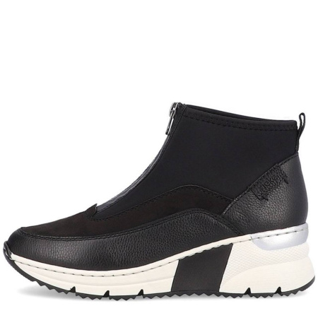 Ботинки  Rieker  черный  кожа/текстиль Z-300121 фото в интернет-магазине | Omadey.ru