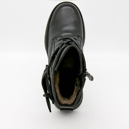 Ботинки  Madella  черный  кожа Z-100726 фото в интернет-магазине | Omadey.ru