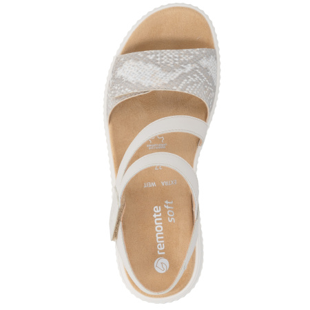 Босоножки  Remonte бежевый кожа/кожа искусств. F-401119 фото в интернет-магазине | Omadey.ru