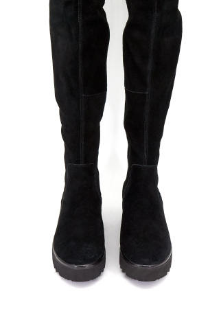 Сапоги  Remonte  черный  кожа Z-8387 фото в интернет-магазине | Omadey.ru