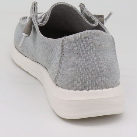 Мокасины  женские MYSET  серый  текстиль F-81178 фото в интернет-магазине | Omadey.ru