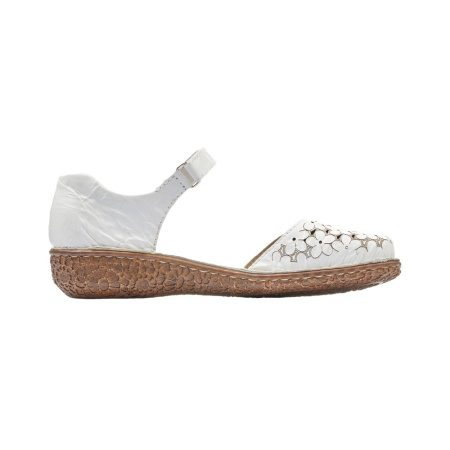 Туфли летние  Rieker  белый  кожа/кожа искусств. F-80439 фото в интернет-магазине | Omadey.ru