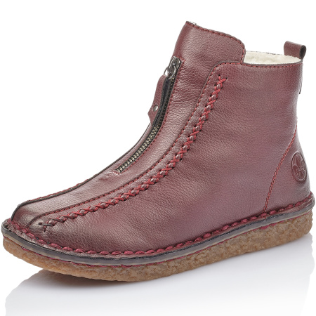 Ботинки  Rieker  бордовый  кожа искусств. Z-89195 фото в интернет-магазине | Omadey.ru