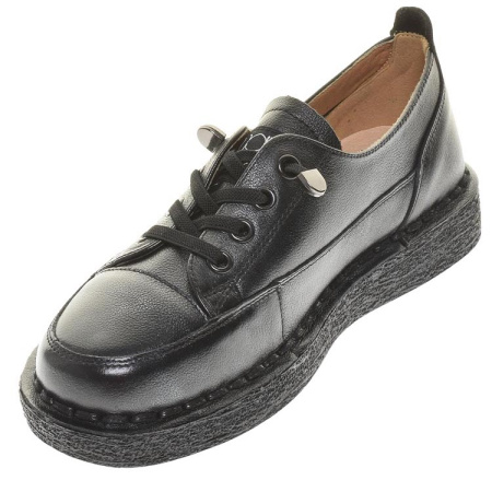 Полуботинки  Madella  черный  кожа Z-100572 фото в интернет-магазине | Omadey.ru