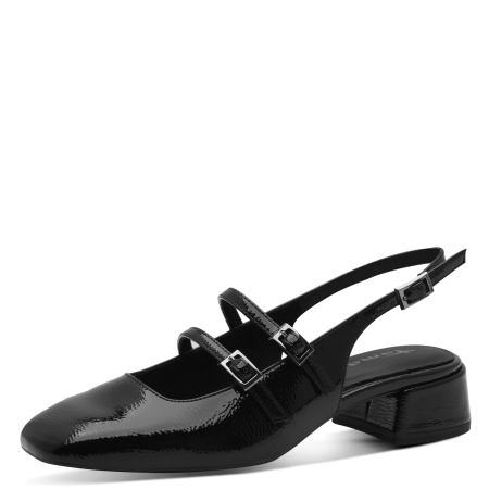 Босоножки  Tamaris  черный кожа искусств. F-400902 фото в интернет-магазине | Omadey.ru