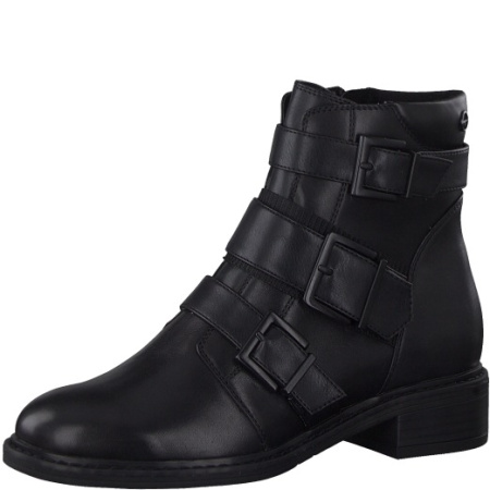 Ботинки  Tamaris  черный  кожа Z-8792 фото в интернет-магазине | Omadey.ru