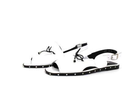 Сандалии  Dakkem  белый  кожа F-7654 фото в интернет-магазине | Omadey.ru