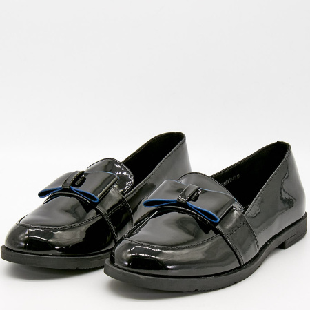 Туфли  Keddo  черный  кожа лаковая искусств. Z-100020 фото в интернет-магазине | Omadey.ru