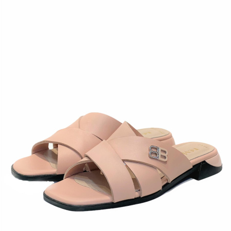 Сабо  Rovigo  пудра  кожа F-90829 фото в интернет-магазине | Omadey.ru