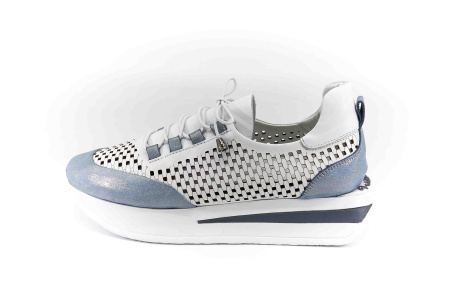 Кроссовки  Derem  белый  кожа F-80226 фото в интернет-магазине | Omadey.ru