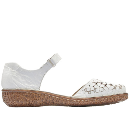 Туфли летние  Rieker  белый  кожа/кожа искусств. F-80439 фото в интернет-магазине | Omadey.ru