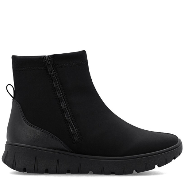 Фото Ботинки  Rieker  черный  кожа искусств./текстиль Z-400870 Фото Ботинки  Rieker  черный  кожа искусств./текстиль Z-400870