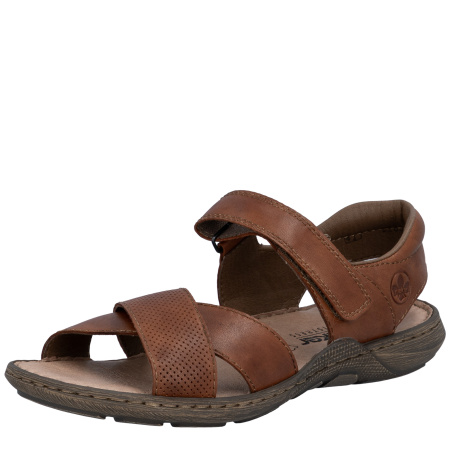 Сандалии  Rieker  коричневый  кожа F-401275 фото в интернет-магазине | Omadey.ru