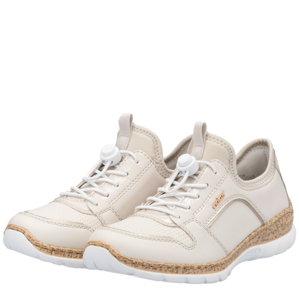 Фото Кроссовки  Rieker  бежевый  кожа искусств./текстиль F-400227