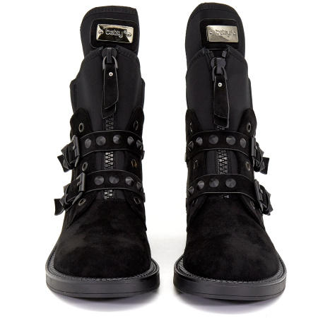 Ботинки  Betsy  черный  замша иск./стрейч Z-8368 фото в интернет-магазине | Omadey.ru