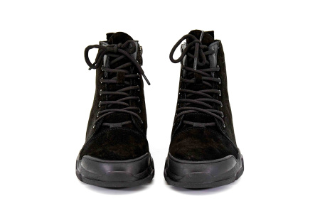 Ботинки  Baden  черный  кожа Z-8711 фото в интернет-магазине | Omadey.ru