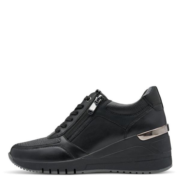 Фото Кроссовки  Marco Tozzi  черный  кожа Z-400975 Фото Кроссовки  Marco Tozzi  черный  кожа Z-400975