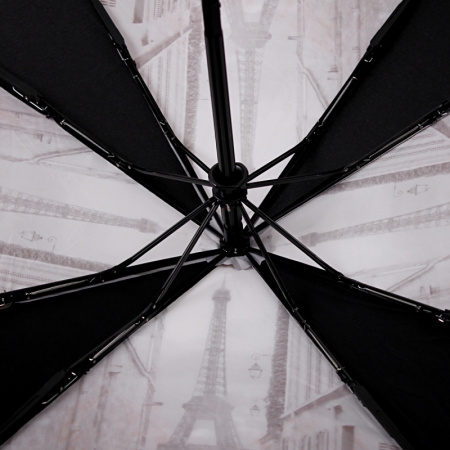 Женский квадратный зонт супер автомат, серый с черным фото в интернет-магазине | Omadey.ru
