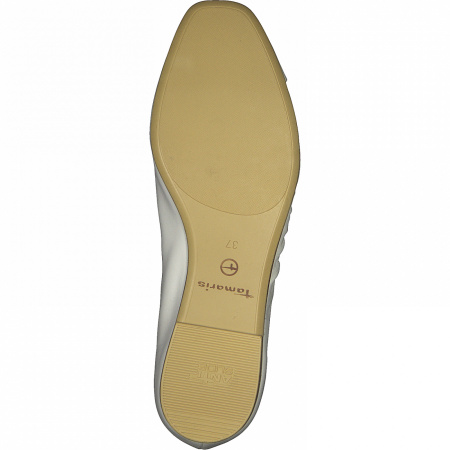 Балетки  Tamaris  белый  кожа Z-100124 фото в интернет-магазине | Omadey.ru