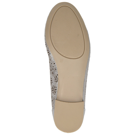 Балетки  Caprice  серебряный  кожа F-80528 фото в интернет-магазине | Omadey.ru
