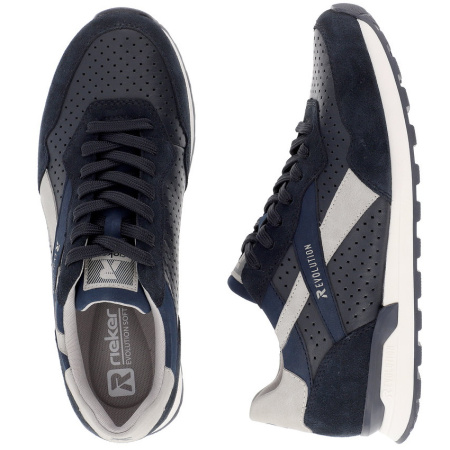 Кроссовки  Rieker-Evolution  синий  кожа/кожа искусств. F-300069 фото в интернет-магазине | Omadey.ru