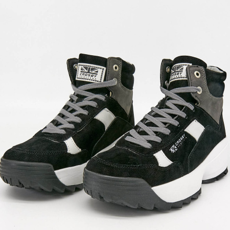 Ботинки  Crosby  черный  замша искусств. Z-8836 фото в интернет-магазине | Omadey.ru