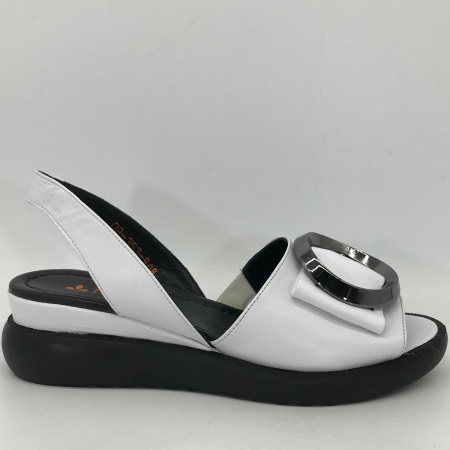 Босоножки  Dakkem  белый  кожа F-90209 фото в интернет-магазине | Omadey.ru