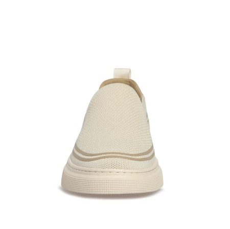 Слипоны El Tempo молочный текстиль F-400335 фото в интернет-магазине | Omadey.ru