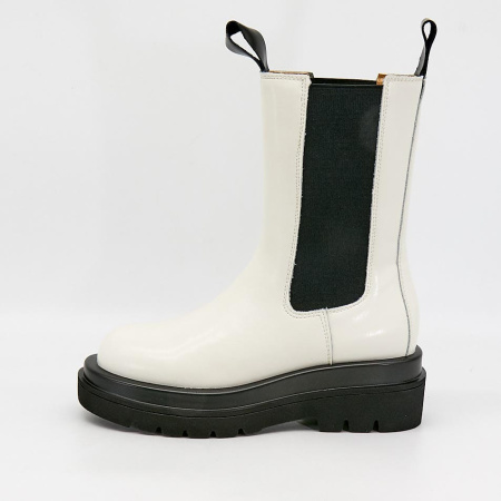 Ботинки  CV Martanni  белый  кожа Z-90646 фото в интернет-магазине | Omadey.ru