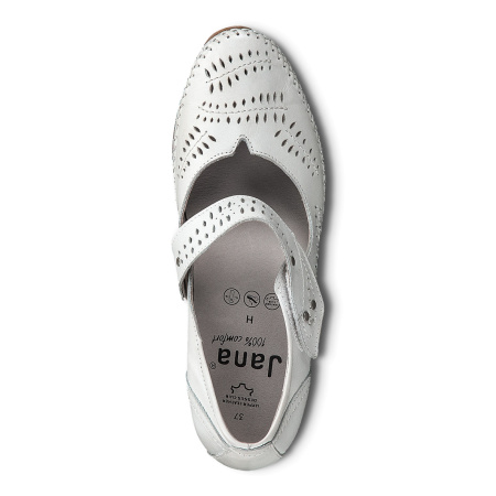 Туфли  Jana  белый  кожа F-80819 фото в интернет-магазине | Omadey.ru